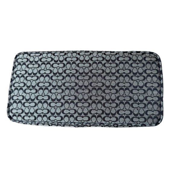 Vintage & Pristine Coach Signature Jacquard Demi Bag in Black & Grey - Picture 9 of 11
